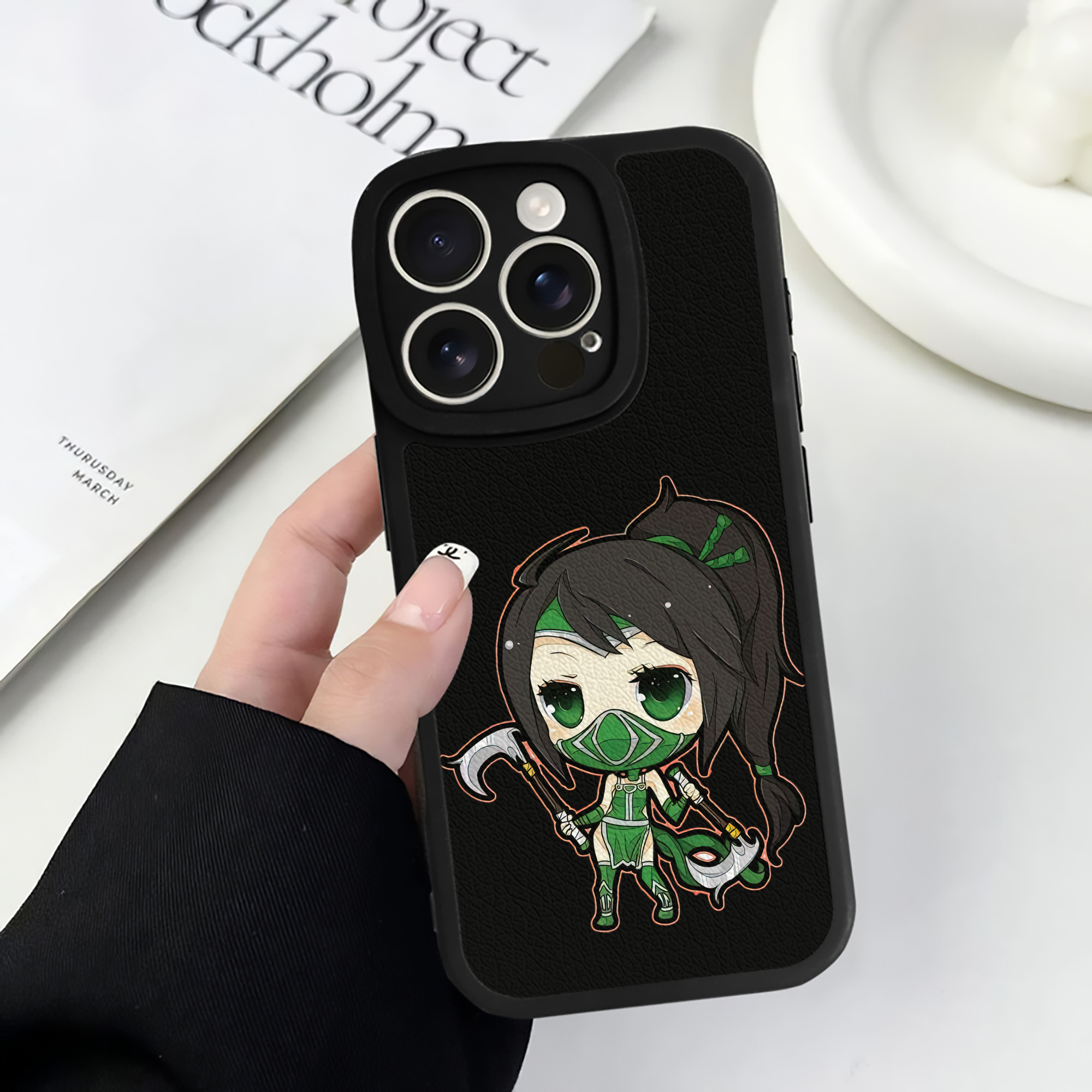 （画像用） リーグ・オブ・レジェンド League of Legends LOL 【iPhone 16シリーズ対応】シリコンスマホケース（レザー調） 材質：シリコン